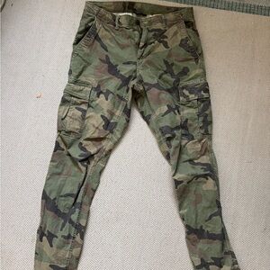 GAP Green Camouflage Cargo Pants